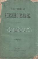 Sztrókay Béla:  Magyarhoni korszerü eszmék. Pest, 1861. Müller Emil könyvnyomdája. 101 + [1] p. Egyetlen kiadás. Sztrókay Béla (1829-1871 után) 1848/1849-es főhadnagy, gyóni földbirtokos, politikai gondolkodó. Sztrókay Béla szabadelvű reformjavaslata az 1861 áprilisára összehívott országgyűlés biztató politikai légkörében keletkezett, az alkotmány visszaállításának ígéretével számol, és a 48-as szabadelvű törvények szelleméhez való visszatérést sürgeti, gazdaságpolitikában és társadalompolitikában egyaránt; kiáll a sajtószabadság, a zsidóság egyenjogúsága, a vállalkozás szabadsága mellett, illetve a külföldre vitt magyar katonaság hazahozatalát szorgalmazza. A szerző később, 1867-ben három rövid életű politikai periodikát is kiadott; szabad szelleműsége miatt megrovásban részesült. Példányunk utolsó levelein kisebb, halvány foltosság. BOEH III: 1044. Fűzve, sérült, enyhén hiányos kiadói borítóban, az első fedőborítón régi kereskedelmi bélyegzés nyomai. Jó példány, ritka.