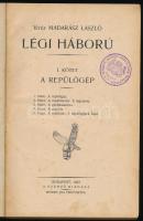 Vitéz Madarász László: Légi háború I. kötet. 1-5. füzet. Bp., 1926-1927, Szerző. Kiadói félvászon kö...