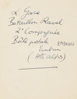 1944 Gara László (1904-1966.) író, újságíró, műfordító, irodalomtörténész részére szóló meghívó, Gal...