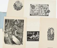 1962 12 metszet. A párizsi ex libris kongresszus magyar ajándékmappája. Gross Arnold (Arnold könyve)...