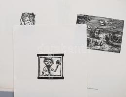 1961 10 metszet. A Kisgrafika Barátok Köre kiadványa a lipcsében megtartott VIII. Európai Exlibris K...