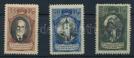 Liechtenstein 1921 Mi 56-58 (Mi EUR 95.-)