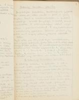 cca 1950 Kriegler Erzsébet (1929-) későbbi építész Ókori építészet II. egyetemi jegyzet, rendkívül g...