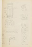 cca 1950 Kriegler Erzsébet (1929-) későbbi építész Ókori építészet II. egyetemi jegyzet, rendkívül g...