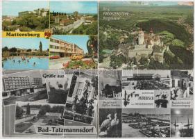 BURGENLAND - 43 db MODERN képeslap egy régi lappal + 1 Esterházy kastély leporello és 2 db 1962-es é...