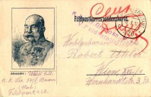 1917 Ferenc József / Franz Joseph - Feldpostkorrespondenzkarte (EB)