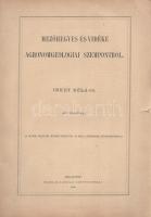 Inkey Béla: 
Mezőhegyes és vidéke agronom-geologiai szempontból. Egy térképpel.
Budapest, 1896. Fr...
