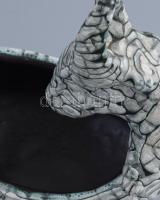 Gorka Géza (1895-1971), Iparművészeti Vállalat: Kosfejes kínáló. Jelzett, repesztett mázas kerámia, ...