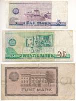 NDK 1964. 5M + 1975. 5M + 20M T:F,VG
GDR 1964. 5 Mark + 1975. 5 Mark + 20 Mark C:F,VG