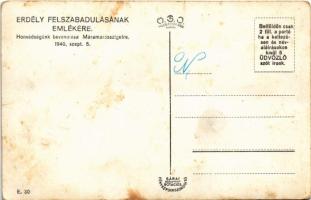 1940 Máramarossziget, Sighetu Marmatiei; bevonulás, katonák motorral, automobile / entry of the Hung...