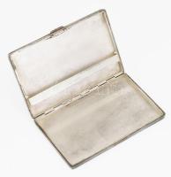 Ezüst (Ag) cigarettatárca, vonalazott mintás díszítéssel, jelzett, bruttó: 158g