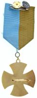 DN "Belváros-Lipótváros Érdemkereszt" aranyozott, zománcozott fém kitüntetés szalagon T:AU