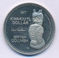 Kanada / Brit Kolumbia 1977. 1$ Kwakiutl Dollar Ni kapszulában T:AU (eredetileg PP) Canada / British Columbia 1977. 1 Dollar Kwakiutl Dollar Ni in capsule C:AU (originally PP)