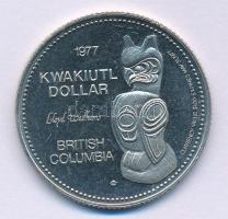 Kanada / Brit Kolumbia 1977. 1$ Kwakiutl Dollar Ni kapszulában T:AU (eredetileg PP) Canada / British Columbia 1977. 1 Dollar Kwakiutl Dollar Ni in capsule C:AU (originally PP)