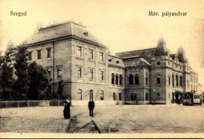 Szeged, MÁV pályaudvar, vasútállomás, villamos