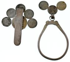 Ausztria / Velence 1862V 1Fl Ag "Ferenc József" + 1893-1909. 10h Cu-Ni (2x) + Magyarország...