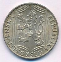 Csehszlovákia 1948. 100K Ag "Függetlenség" T:XF patina Czechoslovakia 1948. 100 Korun Ag &...