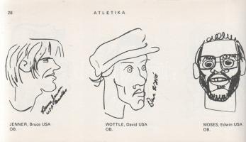 Rózsahegyi György: 
Karikatúra stadion. (Dedikált.)
[Budapest, (1983) helyesen 1984]. (Szerző - Te...