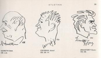 Rózsahegyi György: 
Karikatúra stadion. (Dedikált.)
[Budapest, (1983) helyesen 1984]. (Szerző - Te...