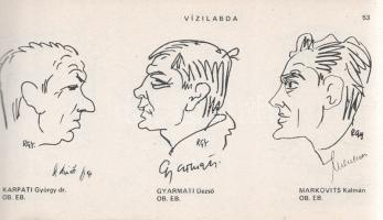 Rózsahegyi György: 
Karikatúra stadion. (Dedikált.)
[Budapest, (1983) helyesen 1984]. (Szerző - Te...
