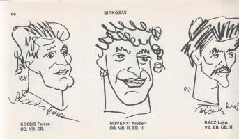 Rózsahegyi György: 
Karikatúra stadion. (Dedikált.)
[Budapest, (1983) helyesen 1984]. (Szerző - Te...