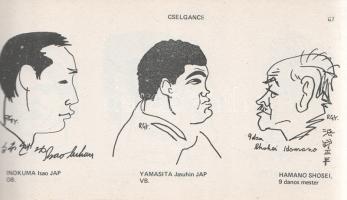 Rózsahegyi György: 
Karikatúra stadion. (Dedikált.)
[Budapest, (1983) helyesen 1984]. (Szerző - Te...