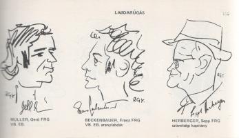 Rózsahegyi György: 
Karikatúra stadion. (Dedikált.)
[Budapest, (1983) helyesen 1984]. (Szerző - Te...