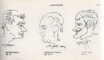 Rózsahegyi György: 
Karikatúra stadion. (Dedikált.)
[Budapest, (1983) helyesen 1984]. (Szerző - Te...