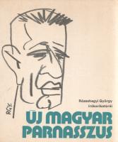 Rózsahegyi György: 
Új magyar Parnasszus. Rózsahegyi György írókarikatúrái. (Dedikált.)
[Budapest]...