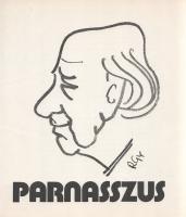 Rózsahegyi György: 
Új magyar Parnasszus. Rózsahegyi György írókarikatúrái. (Dedikált.)
[Budapest]...