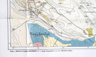 A tatabányai szénmedence bányaföldtani térképe. Összeállította és földtanilag felvette Rozlozsnik Pá...