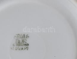 Epiag 5 személyes virágmintás kávés készlet. Jelzett, kopással