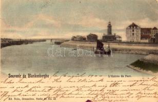 1900 Blankenberge, Blankenberghe; L'Entrée du Port (EK)