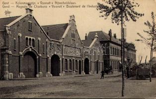 Ghent, Gent, Gand; Kolenmagazijn "Vooruit" Nijverheidslaan / Magasin de Charbons "Vooruit", Boulevard de l'Industrie / coal shop (EK)