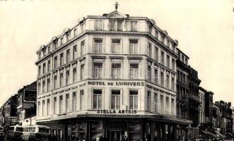 1964 Liege, Hotel de l'Univers, Stella Artois, Prop. Dormal Fres, autobuses. 116. Rue des Guillemins (EK)