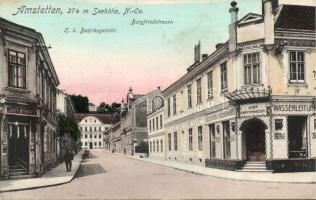 Amstetten with the shop of Josef Neuwirth and the plumbing shop of Josef Hopferwieser