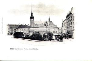 Brno, Brünn; Grosser Platz, Jacobikirche / square, church (Rb)