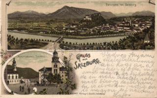 Salzburg Michael church litho