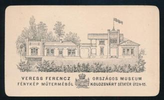 cca 1860 Előkelő fiatal férfi egészalakos portréja, dekoratív historizáló bútorral és puttós posztam...