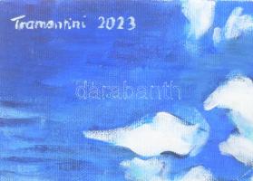 Tramontini Ervin (1952-): Badacsony (Balaton). Akril, vászon. Jelezve balra fent. 30x40 cm