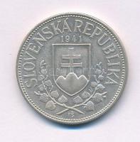 Szlovákia 1941. 20K Ag "Cirill és Metód" T:AU,XF 
Slovakia 1941. 20 Korun Ag "St. Ky...