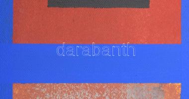 Koppány Attila (1947-): Hildegard, 2021. Akril, vászon. Jelzett a hátoldalán. 58x25 cm