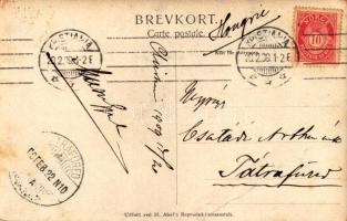 1909 Oslo, Christiania, Kristiania; Paa agetur / winter sport, sledding. photo (EB)