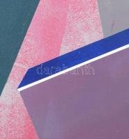 Koppány Attila (1947-): Alapkő, 2024. Akril, vászon. Jelzett a hátoldalán. 40x40 cm