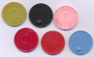 ~1980. "Szövetkezésben az erő / ÁFÉSZ" műanyag bárca (6xklf) T:AU