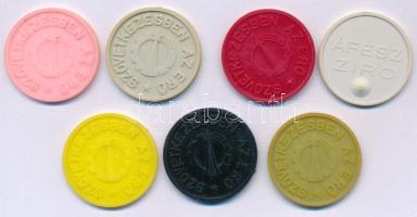 ~1980. "Szövetkezésben az erő / ÁFÉSZ" műanyag bárca (7xklf) T:AU