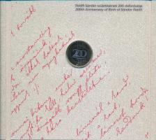 2023. 5Ft-200Ft (6xklf) + 50Ft Cu-Ni "75 éves az Országos Mentőszolgálat" + 100Ft bicolor ...