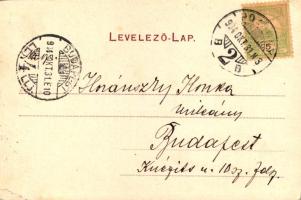 1904 Pozsony, Pressburg, Bratislava; Városi színház, villamos, Stollwerck csokoládé reklám. Verlag B...