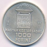 1994. 1000Ft Ag "XXVI. Nyári Olimpia - Atlanta" T:BU halvány patina
Adamo EM137