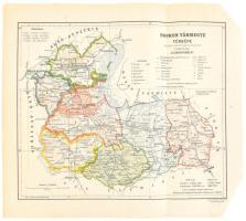 1941 Kecskemét és környékének térképe, 1 : 75.000, Bp., M. Kir. Honvéd Térképészeti Intézet, kisebb ...